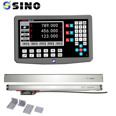 Kompletny zestaw SINO 3 Axis Dro Digital Readout Metal Case KA-300 Liniowa Skala Szklana Do Maszyny Fresowania Obrotowego