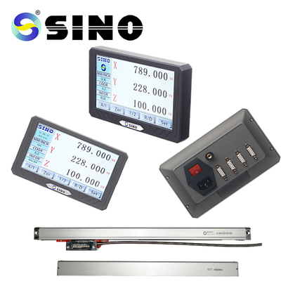 Zestawy odczytu cyfrowego SINO SDS200S DRO 3-osiowy ekran LCD z pełnym ekranem dotykowym do skali enkodera liniowego tokarki frezarki