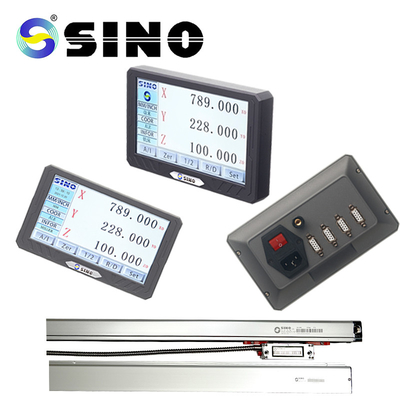 SINO SDS200S Metalowy 3-osiowy cyfrowy wyświetlacz LCD Zestaw DRO Grating Scale Encoder