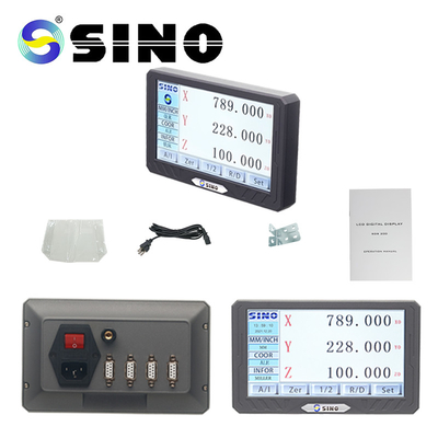 Zestawy odczytu cyfrowego SINO SDS200S DRO 3-osiowy ekran LCD z pełnym ekranem dotykowym do skali enkodera liniowego tokarki frezarki