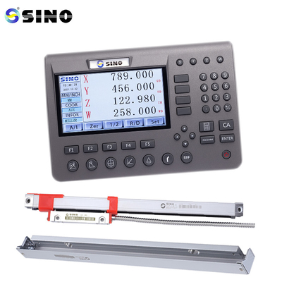 SDS200 DRO SINO 4-osiowy system odczytu cyfrowego z metalowym LCD i zestawem koderów liniowych do frezarek