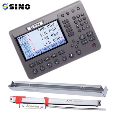 SDS200 DRO SINO 4-osiowy system odczytu cyfrowego z metalowym LCD i zestawem koderów liniowych do frezarek