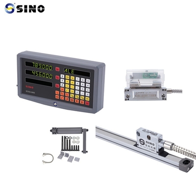 Cyfrowy odczyt SINO SDS 2-3MS 2 osi metalowy LCD do frezarki DRO 0,005mm rozdzielczość praktyczny z enkoderem liniowym