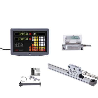 SINO SDS 2MS DRO Kits Szklana skala liniowa do frezowania przetwórni TTL 2 osi System instrumentów badawczych z odczytem cyfrowym
