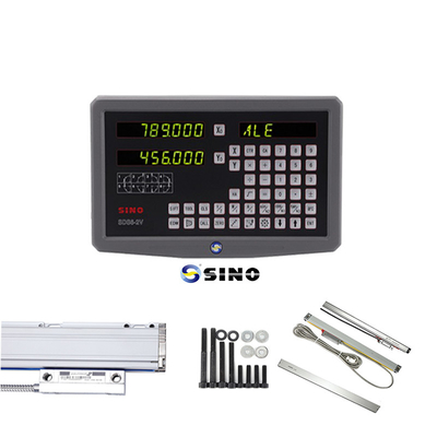 SINO SDS6-2V Odczyt cyfrowy Metal LED Odczyt cyfrowy 2 osi DRO Kits 60Hz Do frezarki