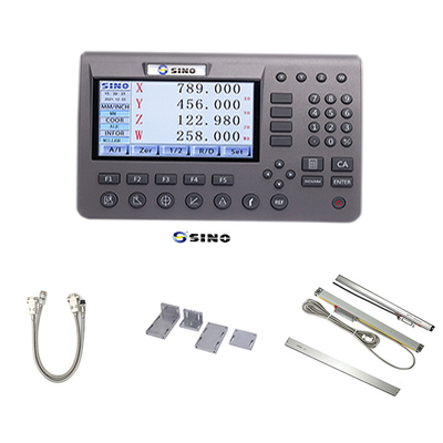 SINO SDS200 4 Oś Metal LCD SINO System cyfrowego odczytu 285x195x53cm Trwały z zestawem szyfrowania liniowego do przetworu