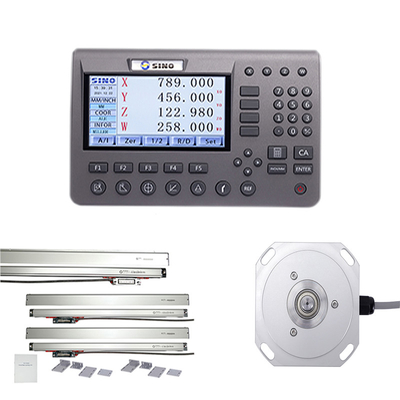 SINO 4 Axis SINO Digital Readout System SDS200 DRO Metal LCD With Linear Encoder Kit Na frezarkę