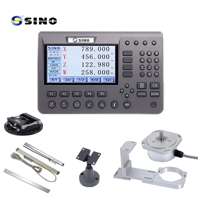 System cyfrowego odczytu SINO 3 osi SDS200 DRO Metal LCD With Glass Linear Encoder Kit For Milling Machine