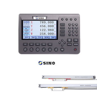 SINO SDS200 4-osiowy system odczytu cyfrowego z wyświetlaczem LCD Trwałe konstrukcje metalowe i kodery liniowe dla maszyn obróbkowych