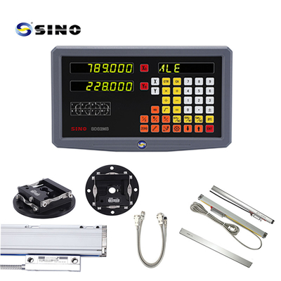 System cyfrowego odczytu obrotu SINO 2-osiowy SDS2MS AC 100-240V Wielofunkcyjny z skalą liniową dla maszyn obrotowych i frezowych